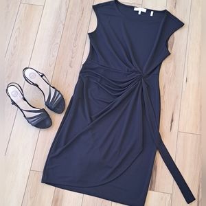 Lark & Ro Black Tie Waist Wrap Dress Women's Size M